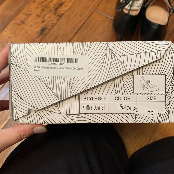 Chase + Chloe | Black Kimmy Mary Jane Pumps | Sz 10 - Picture 14 of 16